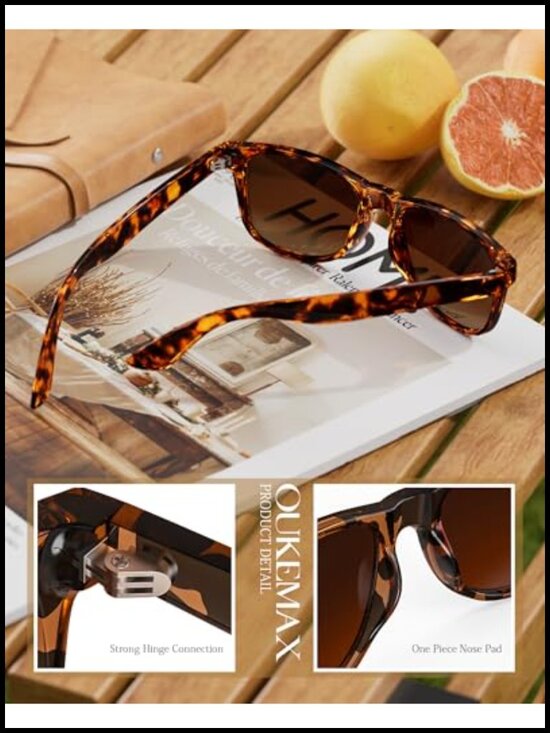 Polarized Square Sunglasses for Women UV400 Protection 3 Pack main image 2